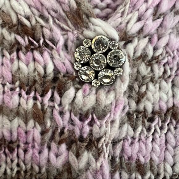 😊3/$30 NWT Wild Fable cropped space dye cardigan Sz S Sparkly buttons - Picture 3 of 10